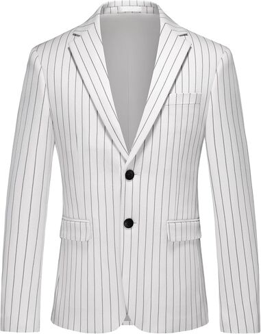 معطف رياضة Mogu Men Men - Slim Fit Pinstripe Sup in Saudi Arabia