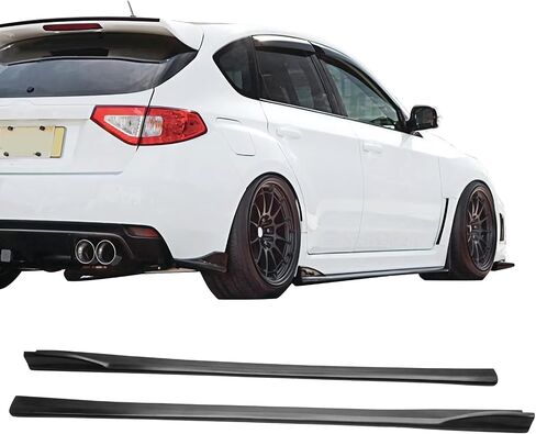 التنانير الجانبية متوافقة مع 2008-2014 Subaru Impreza WRX STI ، Black pu sidekirt rocker abouring air dam diffuser diffuser pumper splitter by Ikon Motorsports ، 2009 2010 2012 2013 in Kuwait