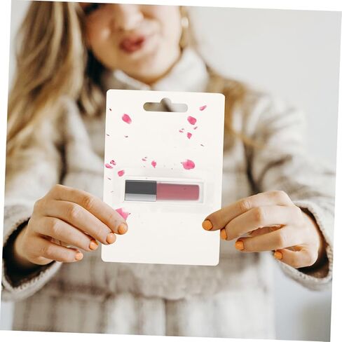 Valiclud 24pcs حامل البطاقة النقدية الشفة الشفاه النافذة البلاستيك مقطع DIY CARD CARD Organizer in Saudi Arabia