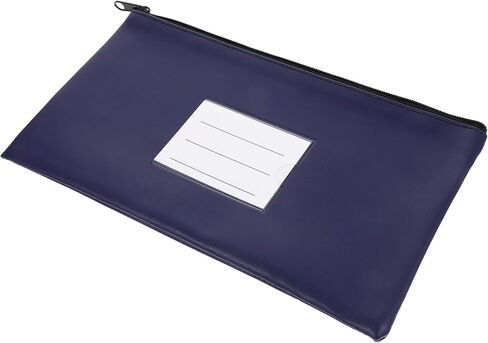 HOMSFOU Zipper Cash Pouch Capacity PU Leather Organizer for Receipts Cash Storage Portable Money Bag for Travel Shopping Zippered Pouch for Easy Organization in Saudi Arabia