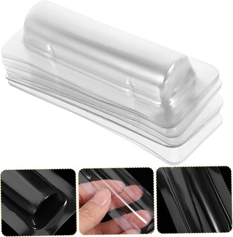50pcs الشفاه الشفاه الشفاهية أكياس أموال DIY مع تصميم واضحة للنافذة للبطاقات والوزن الخفيف المحمولة للسفر والتنظيم in Kuwait