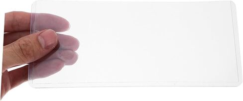 Nuobesty 12pcs أكمام حماية من الأوراق النقدية السميكة 17.3 × 7.5 سم وعملات عرض العملة للعملة لهواة الجمع in Saudi Arabia