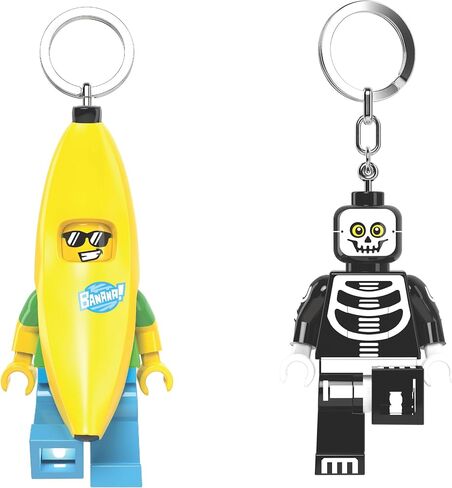 Lego Minifigures Banana Guy & Skeleton Guy Guy -keychain bundle in Saudi Arabia