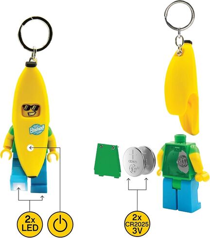 Lego Minifigures Banana Guy & Skeleton Guy Guy -keychain bundle in Saudi Arabia