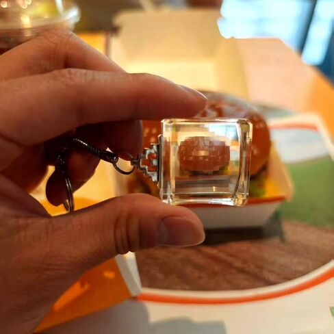 الزجاج PRISM CRYSTAL SUNCATHERS MINE World Keychain Pixel Pixel Lens Pixel Window Window -keychain Party Favous Favous مناسبة لمفتاح حقيبة الظهر حقيبة اليد in Saudi Arabia