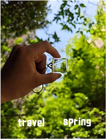 الزجاج PRISM CRYSTAL SUNCATHERS MINE World Keychain Pixel Pixel Lens Pixel Window Window -keychain Party Favous Favous مناسبة لمفتاح حقيبة الظهر حقيبة اليد in Saudi Arabia