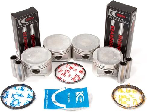 Evergreen PSBR4034/0/0/0 Compatible With 01-05 Honda Civic Vtec EX HX SI 1.7L Engine Piston Set Main Rod Bearings in Saudi Arabia