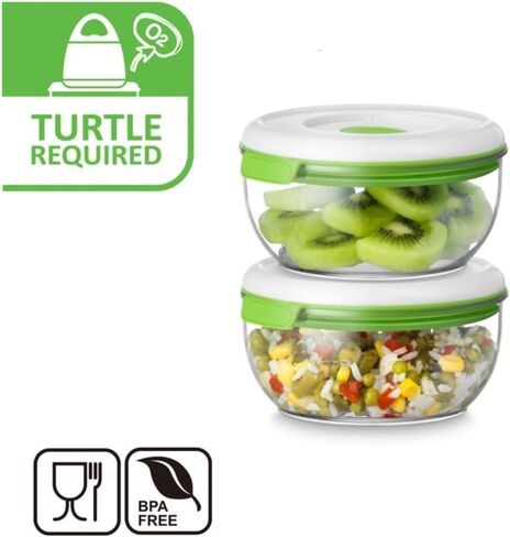 FOSA Vacuum Seal containers, Food Storage System Reusable Container Set with Vacuum and 3 Reusable containers, Food Saver Containers for Cacuum Seal in Saudi Arabia