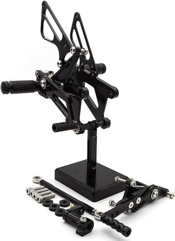 CNC Daytona 675 دراجة نارية قابلة للتعديل الأوتاد القدم الأوتاد الخلفية مجموعة قدم فوتبيغ دواسة متوفرة مع Daytona Street Triple 675 2006-2012 ، Daytona 675R 2011-2013 Black in Kuwait