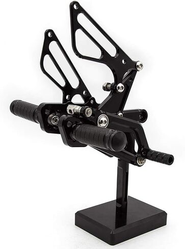 CNC Daytona 675 دراجة نارية قابلة للتعديل الأوتاد القدم الأوتاد الخلفية مجموعة قدم فوتبيغ دواسة متوفرة مع Daytona Street Triple 675 2006-2012 ، Daytona 675R 2011-2013 Black in Kuwait