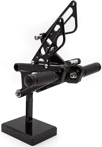 CNC Daytona 675 دراجة نارية قابلة للتعديل الأوتاد القدم الأوتاد الخلفية مجموعة قدم فوتبيغ دواسة متوفرة مع Daytona Street Triple 675 2006-2012 ، Daytona 675R 2011-2013 Black in Kuwait