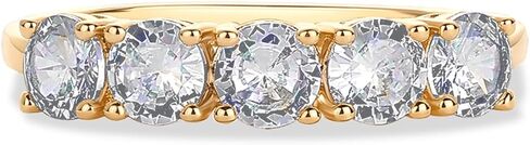 PAVOI 14K GOLD PREMIUM PREMIUM CUBIC Zirconia خاتم الخطوبة للنساء | وعد بالمجوهرات الحلقية الخلوية in Kuwait