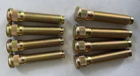 8pcs M14*1.5 مسامير مسمار العجلة الأمامية المسننة 610-490 15.7 مم knurl 69.75mm بديل طول 2003-2016 Ford F250 F350 F450 F550 in Kuwait
