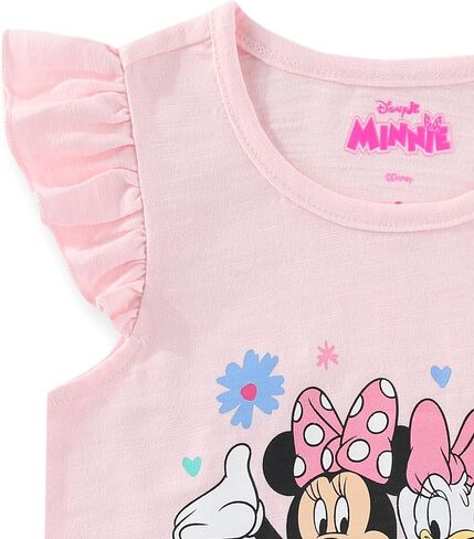 Disney Minnie Mouse and Daisy Duck Girls Short Sleeve Shirt and Shorts Set for Toddler and Big Kids in Saudi Arabia