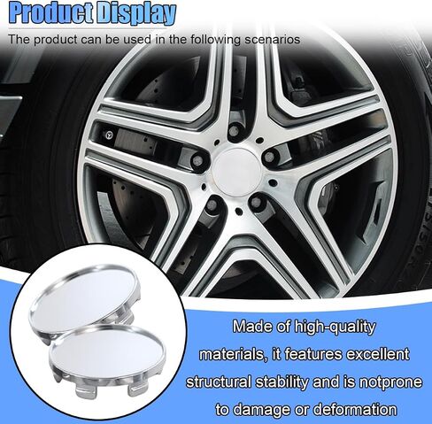 4PCS Car Wheel Center Caps, ABS Snap-in Rim Center Hub Caps Cover Replacement with 54mm/2.13in Outer Diameter 47mm/1.85in Inner Diameter, Universal Wheel Hub Cap Accessories (Black) in Saudi Arabia