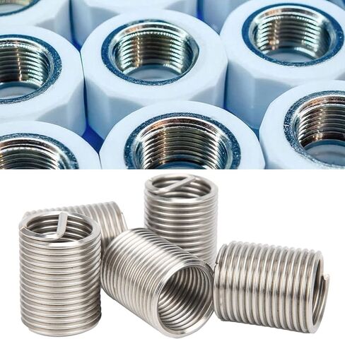 5 PCS Refrens Repiral Insert ، M22 Sleiroil Metric Thread Sweves ، Mueshs Thread Thread Thread من الفولاذ المقاوم للصدأ بطول مختلف لاختيار إصلاح الخيط in Saudi Arabia