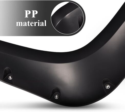 G-PLUS Fender Flares Compatible with 2014-2020 Toyota Tundra for 66.7" / 78.7" / 97.6" Bed Length Paintable Smooth Matte Pocket Riveted Style Wheel Cover Flares 4pcs in Kuwait