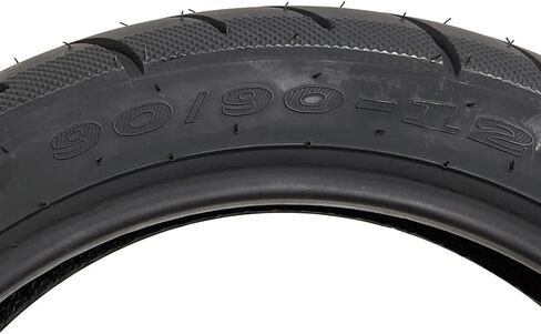 MMG Motorcycle Tire Set, Front 90/90-12 and Rear 90/90-14, Universal Fit, Street Tires (3, Tire Set W Inner Tube) in Kuwait