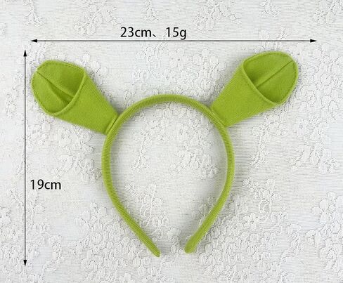 Sheliky Green Ears Headband Halloween Dress up Party Favors Women Men Cosplay Festival Theme Party Costume Accessories in Saudi Arabia