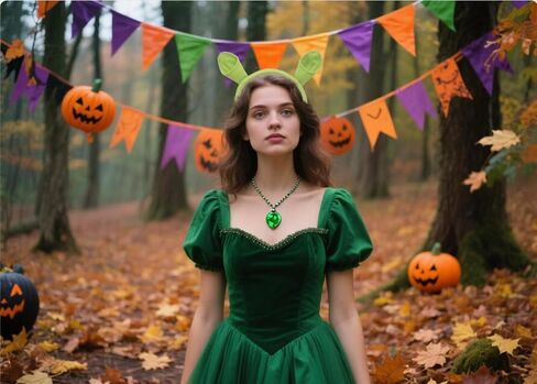 Sheliky Green Ears Headband Halloween Dress up Party Favors Women Men Cosplay Festival Theme Party Costume Accessories in Saudi Arabia