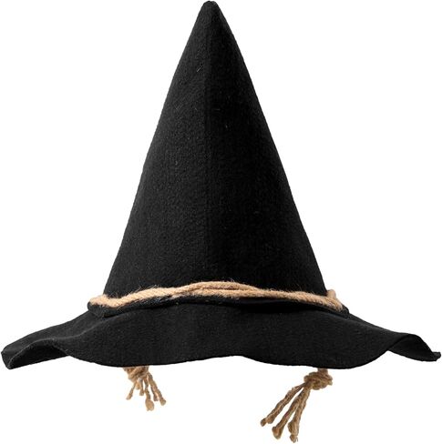 Spooktacular Creations Halloween Scarecrow Hat,Wizard Witch Hats Felt Wide Brim Pointed Hat Costume Accessories for Unisex in Saudi Arabia