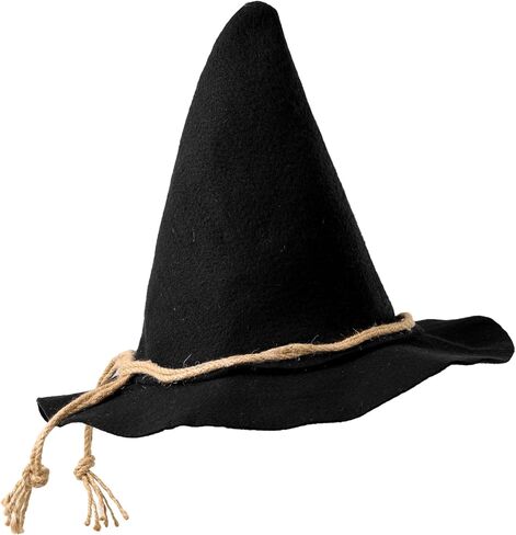 Spooktacular Creations Halloween Scarecrow Hat,Wizard Witch Hats Felt Wide Brim Pointed Hat Costume Accessories for Unisex in Saudi Arabia
