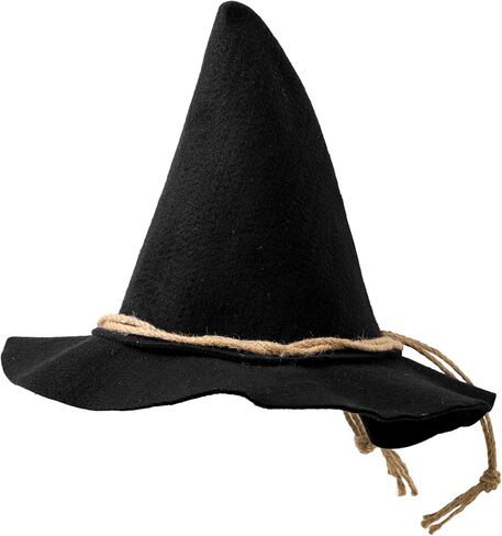 Spooktacular Creations Halloween Scarecrow Hat,Wizard Witch Hats Felt Wide Brim Pointed Hat Costume Accessories for Unisex in Saudi Arabia