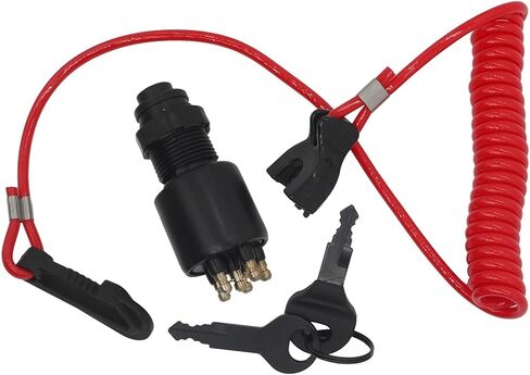 Lgnition Switch Key Lanyard Lock Assembly Fit For 1996 & Outboard Motor 175974 5005801 in Saudi Arabia