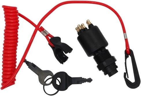 Lgnition Switch Key Lanyard Lock Assembly Fit For 1996 & Outboard Motor 175974 5005801 in Saudi Arabia