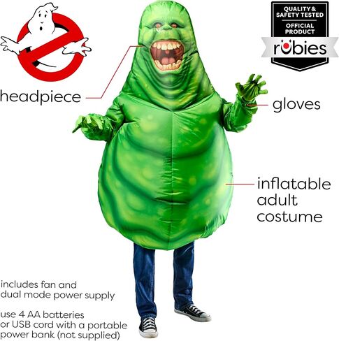 Ghostbusters: Slimer Costume for Adults by Rubies, Men's Standard in Saudi Arabia