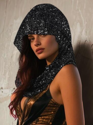 إكسسوارات مهرجان Guayma Rave للنساء ، وشاح رأس Hod Hood Head Halloween Mardi Gras Gear in Kuwait