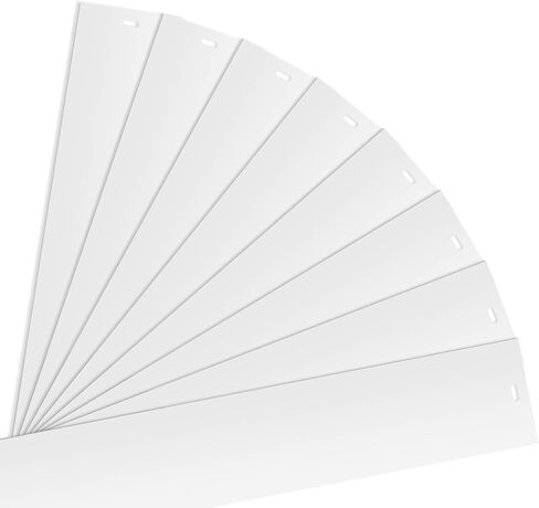8 Pack 82.5" x 3.5" PVC Vertical Blind Replacement Slats, Blind Replacement Slats for Sliding Glass Doors, Window, Curved Smooth in Saudi Arabia