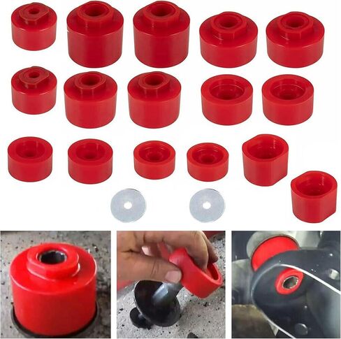 6-116 18PCS BODY MOUNT BUSHINGS KIT متوافقة مع Ford Explorer Sport TRAC 2WD 4WD 2001-2005 in Saudi Arabia
