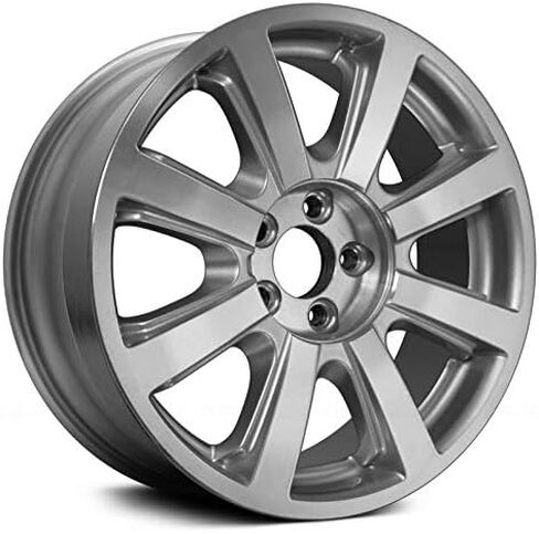 8-Spoke Machined with Silver Pockets 18x7.5 Alloy Factory Wheel | Aluminium Alloy | 5-Lug | Restored to OEM, Compatible with 2007-2010 Lincoln MKX in Saudi Arabia
