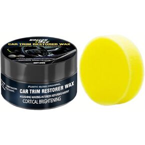 Ultimate Car Plastic and Trim Restorer-العودة إلى الأسود يستعيد تقليمًا باهتًا ، وحماية للأشعة فوق البنفسجية ، والطلاء الخزفي طويل الأمد ، وصيغة غير دهنية للداخلية والخارجية in Kuwait