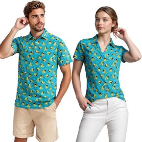 Matching Golf Shirts for Couples Funny Golf Polo Shirts for Men Women Crazy Fun Polo Shirts Couples Matching Outfits in Saudi Arabia