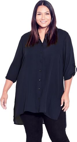 City Chic Women's Plus Size Blouse - Longline in Saudi Arabia