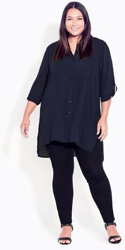 City Chic Women's Plus Size Blouse - Longline in Saudi Arabia