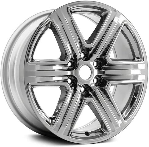 6 سبائك سبائك - 20 × 8.5 الفضة الانتهاء | استعادة إلى OEM | متوافق مع 2018-2021 فورد إكسبيديشن in Saudi Arabia