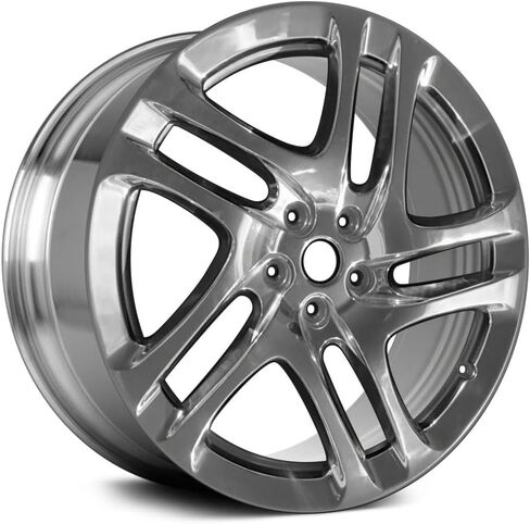 5 Double-Spoke Full Polished 20x7.5 Alloy Factory Wheel - Aluminum Rim | Machined Finish - Compatible with 2014-2015 Infiniti QX60 in Saudi Arabia