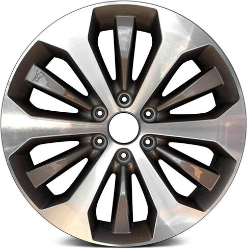 12-Spoke Alloy Wheel - Front Aluminum Rim | Machined, Medium Tan Metallic, 20x8.5, 6-Lug, 135mm Bolt Pattern - Compatible with 2015-2017 Ford F-150 in Saudi Arabia