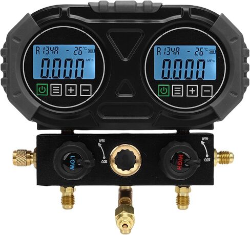 HVAC SORGERANTS DIGITAL GAGE ​​AC AC TRIGERANT TESTER TESTER 0-6000 KPA مع عرض TFT LCD لـ R134A R1234YF R22 R290 R32 R404A R407C R410A in Saudi Arabia
