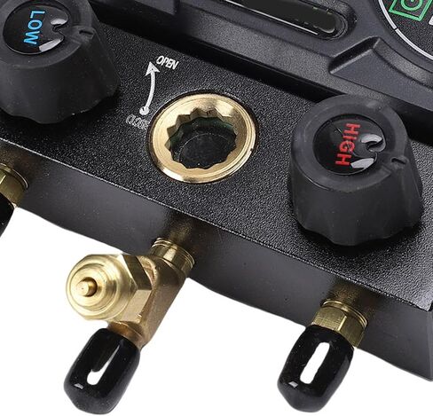 Digital HVAC Manifold Air Conditioning Pressure Meter Refrigerant Charging Kit with 0-6000 Kpa Range TFT LCD for R134A R1234YF R22 R290 R32 R404A R407C R410A in Saudi Arabia