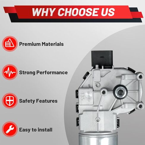 Upgraded Front Windshield Wiper Motor Compatible with Buick Enclave Terraza Chevrolet Traverse Chrysler Cirrus Sebring Dodge Avenger GMC Pontiac Saturn Replace 12335832 15254796 15942928 in Kuwait