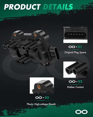 SCITOO Ignition Coils Fit for Ford F-150 M-ustang Freestar Taurus for Mazda Mercury B3000 Sable Monterey Automobiles OE Numbers DG485 C1312 FD498 in Kuwait