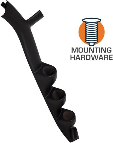 Glowshift Black Triple Gwage Gauge Pod متوافق مع Ford Mustang GT Hardtop 1987-1993-ABS Plastic-Mounts (3) 2-1/16 "(52mm) مقاييس إلى A-Pillar للمركبة in Kuwait