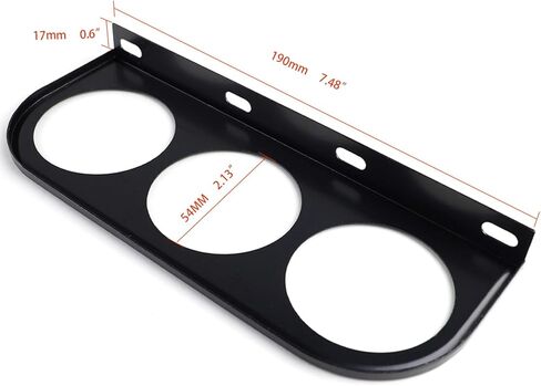 Triple 2-1/16 "(52 مم) Gauge Pod Cluster-Race Dash/Roll Cage Mount للوقود ، مقاييس النيتروز ، فولت in Kuwait