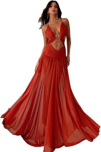 Women Chiffon 2 Piece Sexy Swimsuit Swimwear A-Line Skirt Set Thong Party Dress in Saudi Arabia