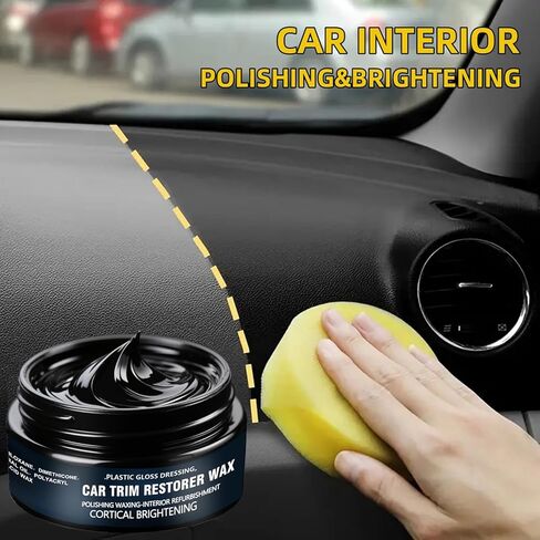 Ultimate Car Plastic and Trim Restorer-العودة إلى الأسود يستعيد تقليمًا باهتًا ، وحماية للأشعة فوق البنفسجية ، والطلاء الخزفي طويل الأمد ، وصيغة غير دهنية للداخلية والخارجية in Kuwait