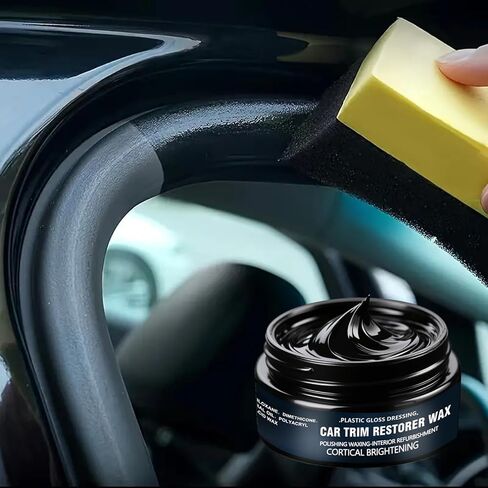 Ultimate Car Plastic and Trim Restorer-العودة إلى الأسود يستعيد تقليمًا باهتًا ، وحماية للأشعة فوق البنفسجية ، والطلاء الخزفي طويل الأمد ، وصيغة غير دهنية للداخلية والخارجية in Kuwait